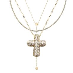 Icy Cross 3-Piece Necklace Bundle