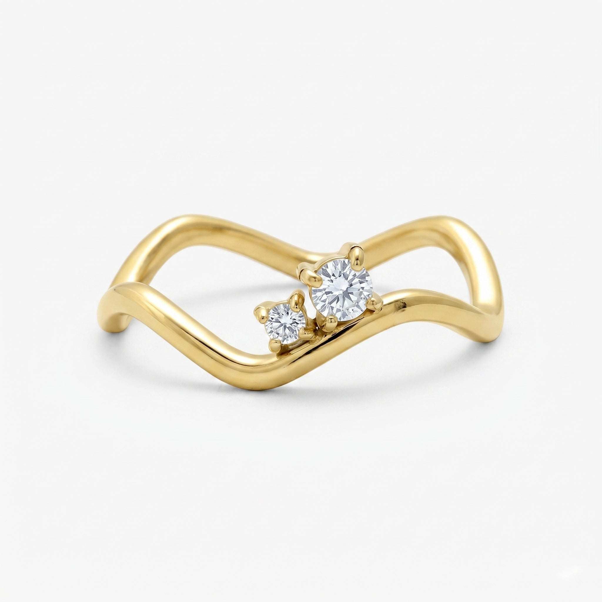 Shimmer Wave Pinky Ring - Image 3