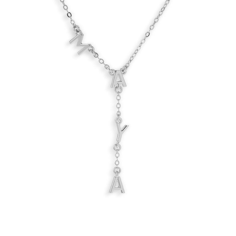 Custom/Personalized Name Drop Lariat Necklace - Image 3