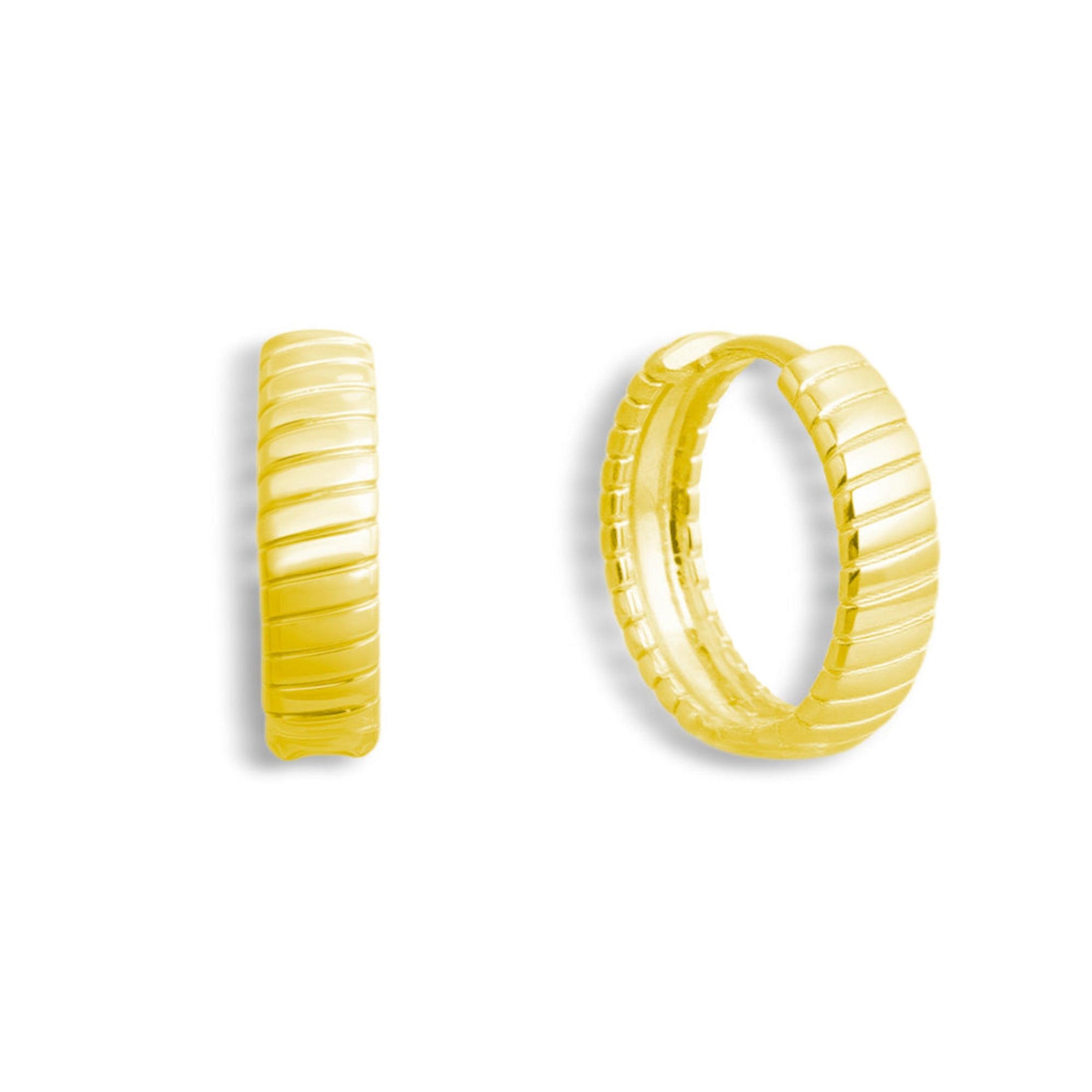 Golden Hoop Earrings - Image 6
