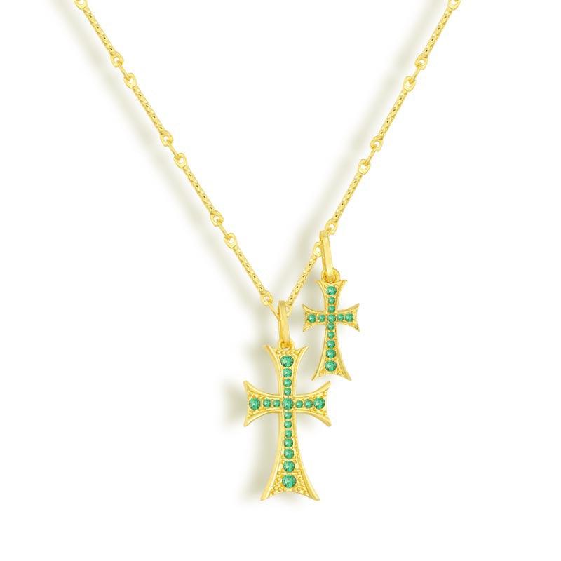 Double Cross Me Necklace - Image 8