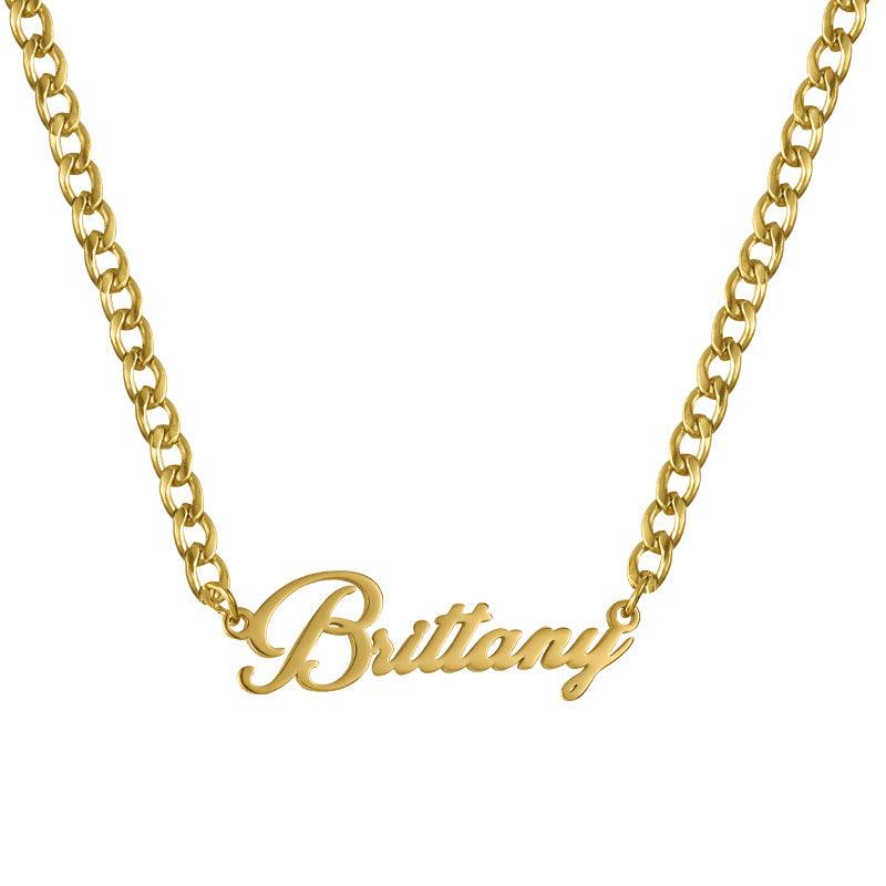 Custom/Personalized Nameplate Curb Necklace - Image 3