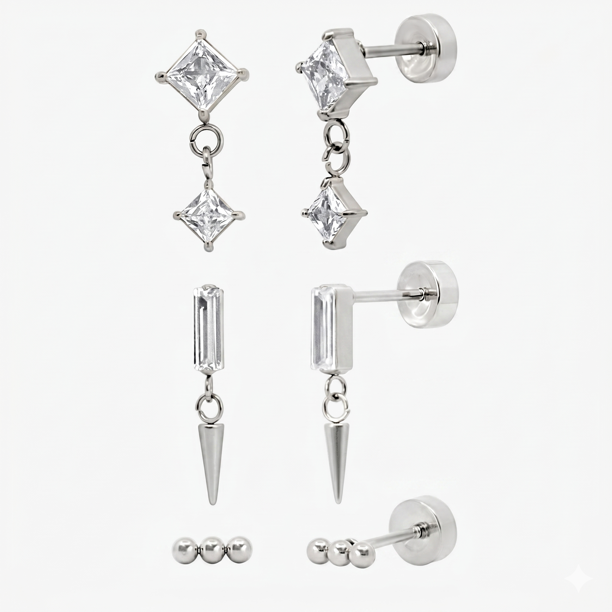 Flat Back Earrings Set Collection - Image 28