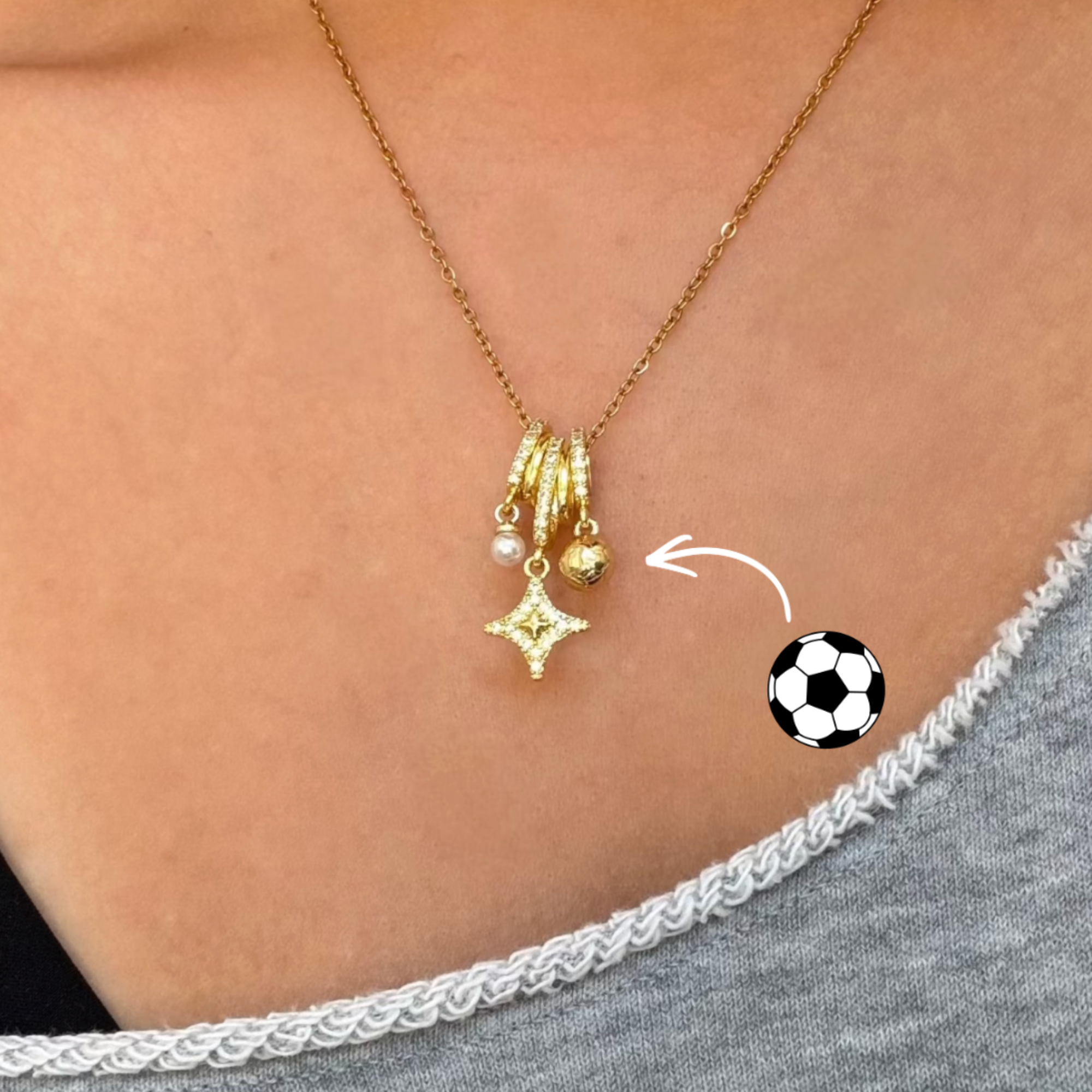 Evry FC Charm Necklace - Image 2