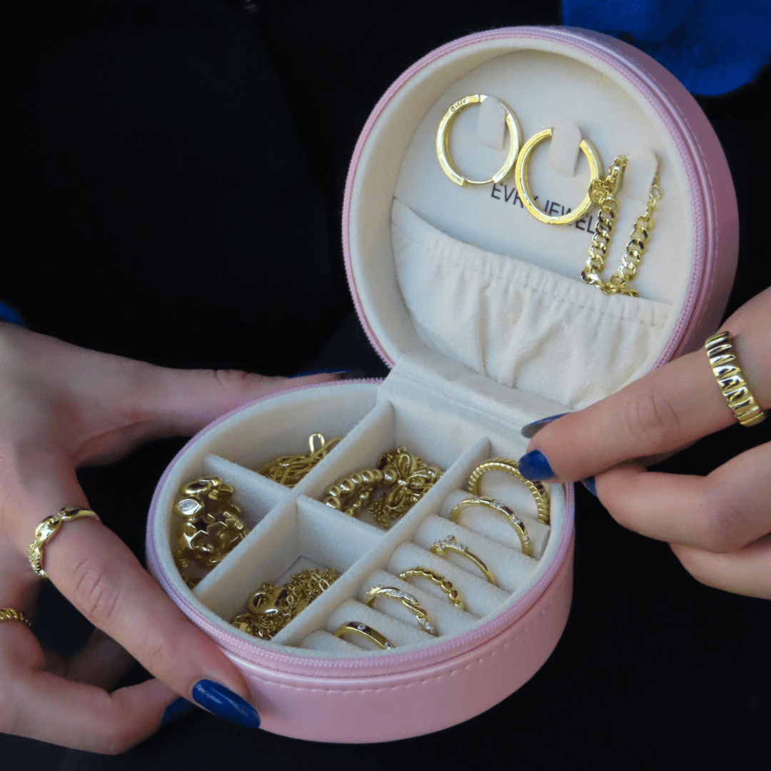 Mini Round Jewelry Box - Image 8