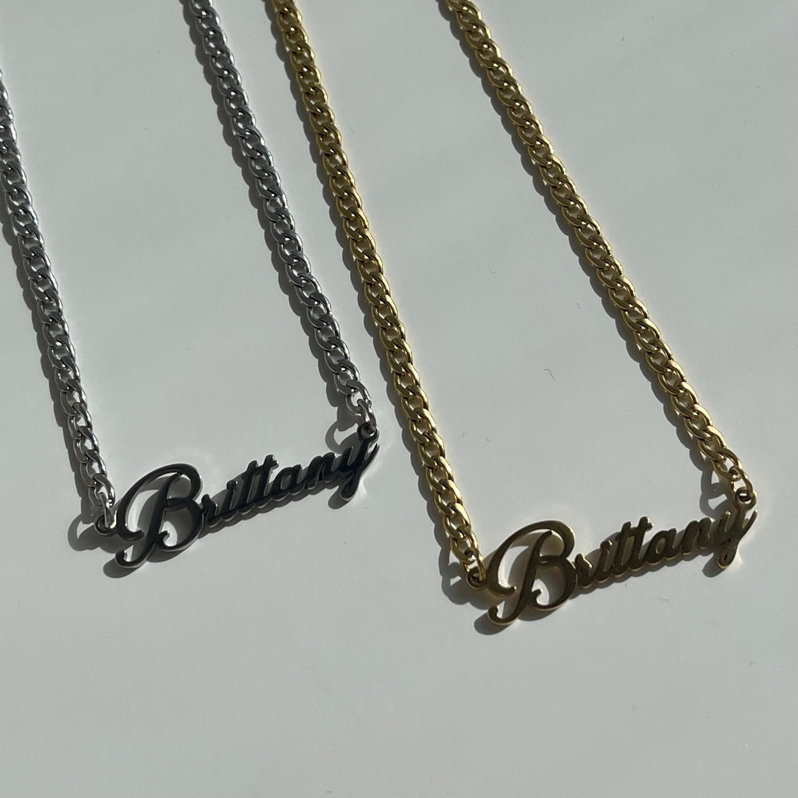 Custom/Personalized Nameplate Curb Necklace - Image 4