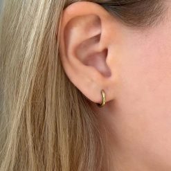 Alternative view of Cutie Thin Hoop Earrings