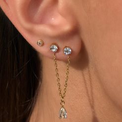 Glow Drop Stud Earring