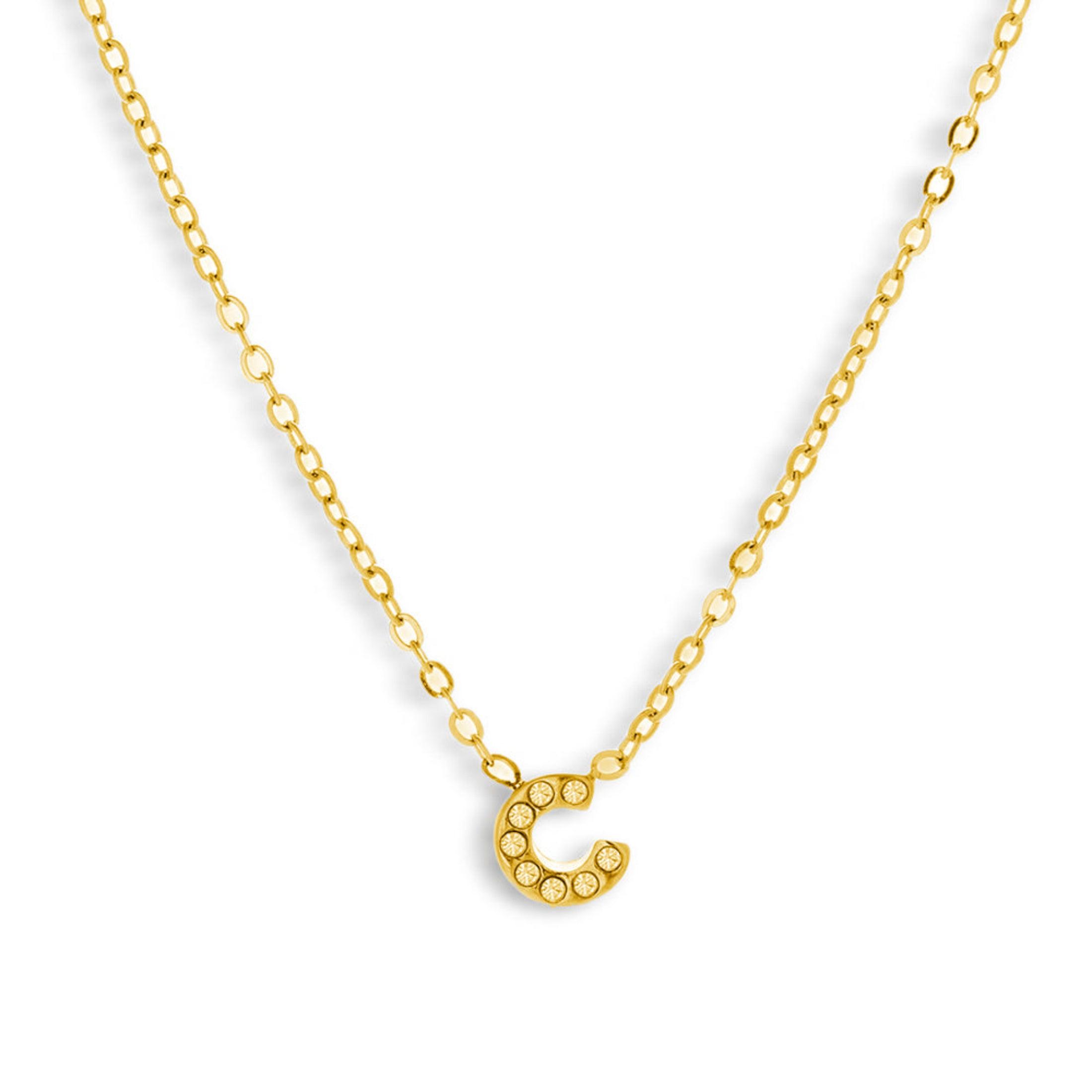 Crystal Initial Necklace - Image 9