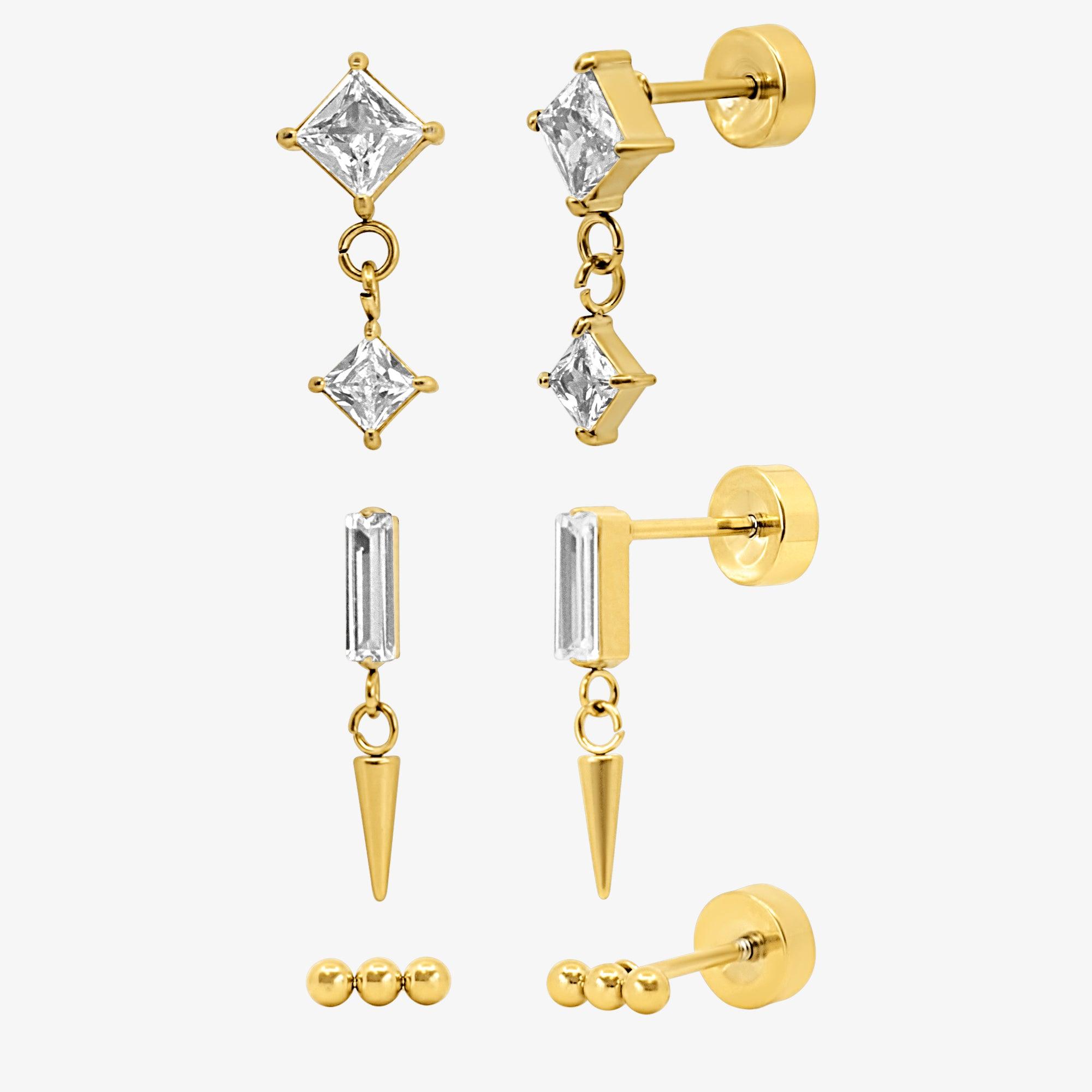 Flat Back Earrings Set Collection - Image 26