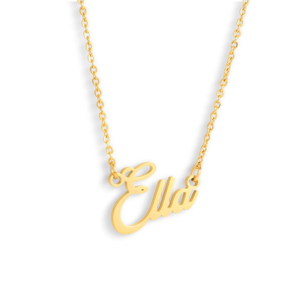 Custom/Personalized Nameplate Cable Necklace - Image 2