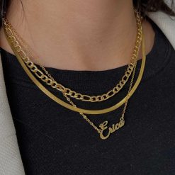 Alternative view of Custom/Personalized Nameplate Necklace
