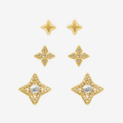 Alternative view of Glitter Pop Stud Earrings 3 Piece Pack