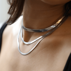 Alternative view of Plain Chain Necklaces