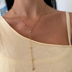 Raindrop Lariat Necklace