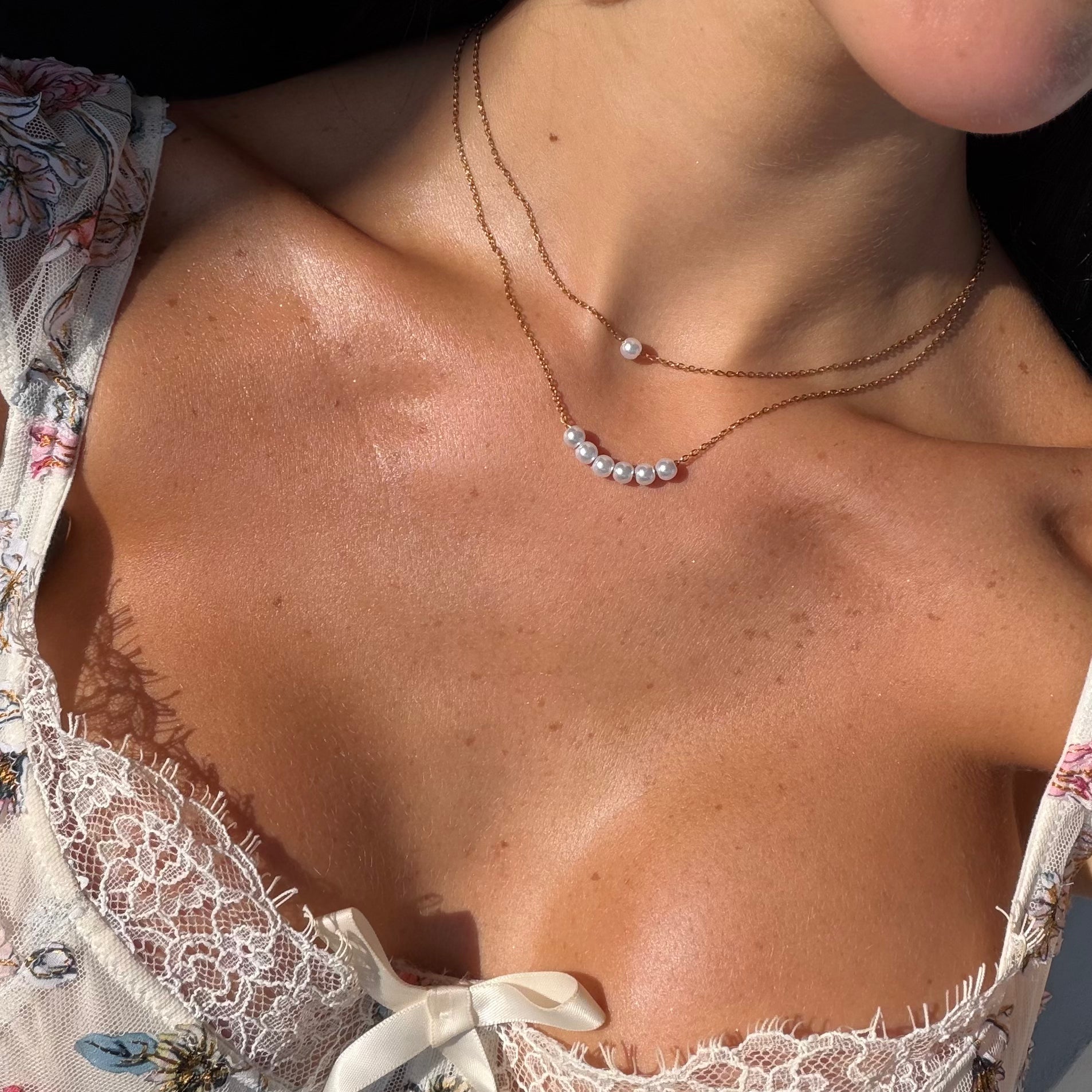 Opalina Pearl 2-Piece Necklace Set - Image 2