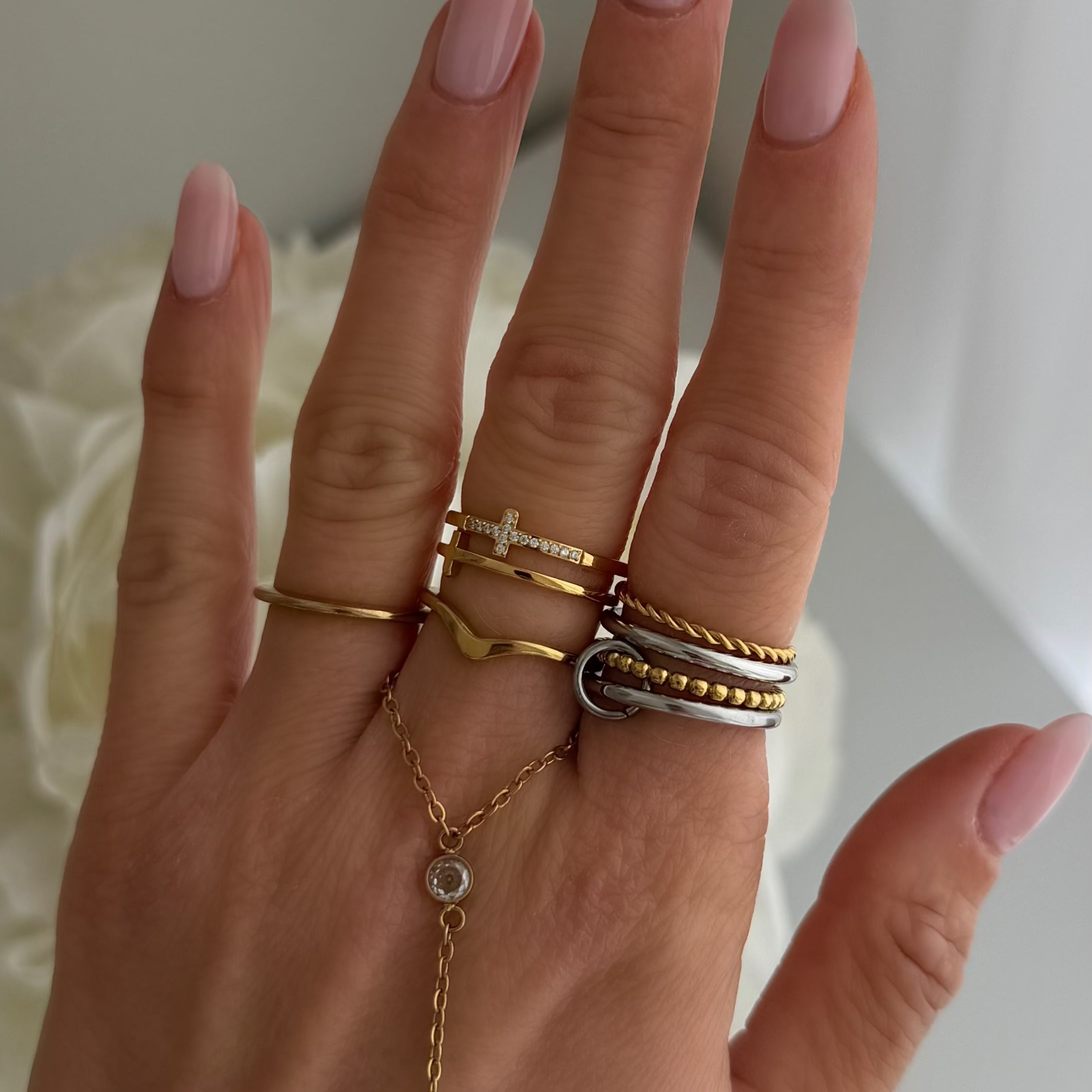 Unbothered Stacked Ring - Image 2