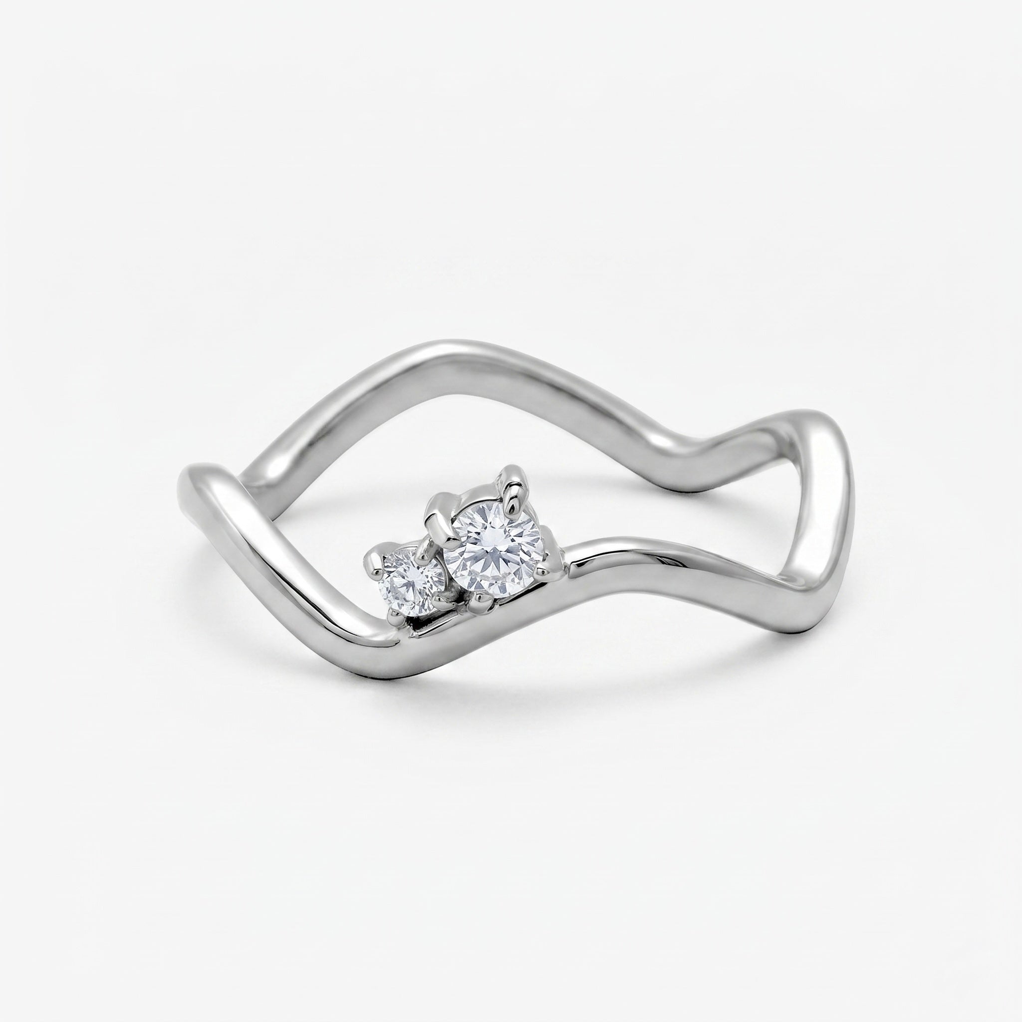 Shimmer Wave Pinky Ring - Image 4