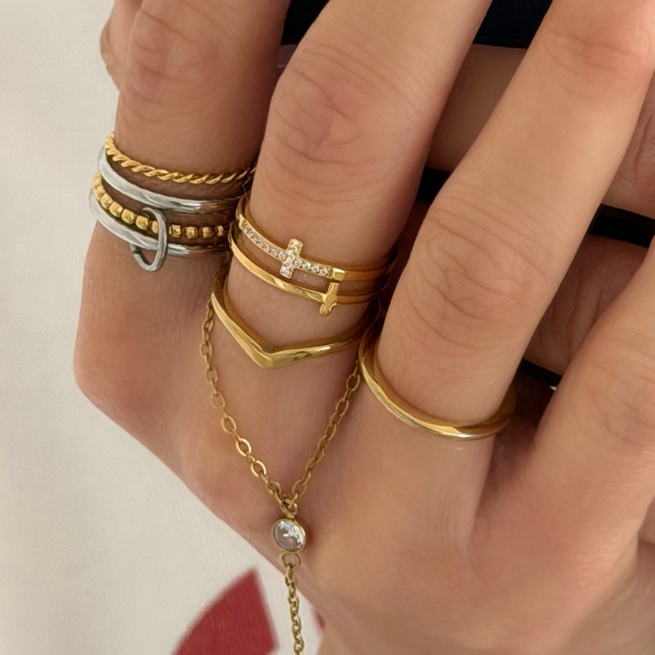 Unbothered Stacked Ring - Image 3