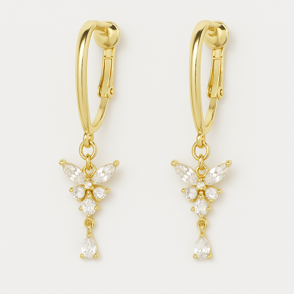 Butterfly Kiss Clip-On Earrings - Image 2