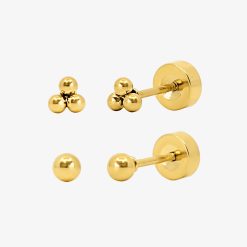 Alternative view of Tiny Crush Flat Back 2 Piece Earring Set