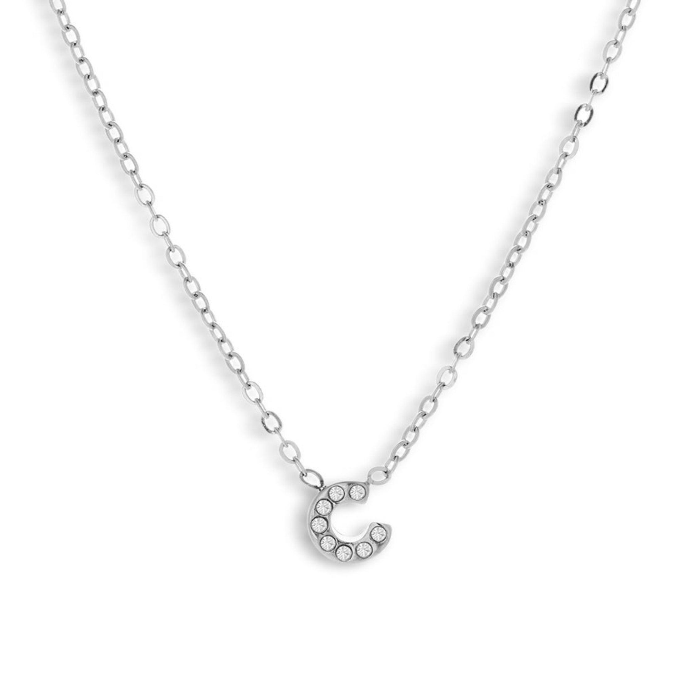 Crystal Initial Necklace - Image 11