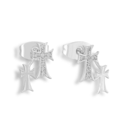 Alternative view of Double Cross Me Studs
