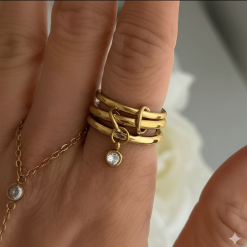 Alternative view of Ava Stacked Ring