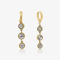 Alternative view of Dainty Sparkle Drop Earrings