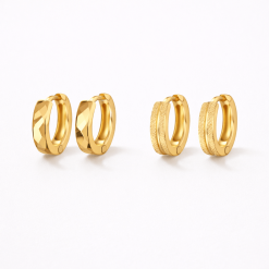 Alternative view of Twice As Nice Hoop 2-Piece Earring Set