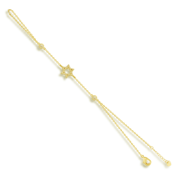 Alternative view of Star of David Hand Chain