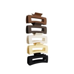 Soft Girl Claw Clips 5-Pack Set