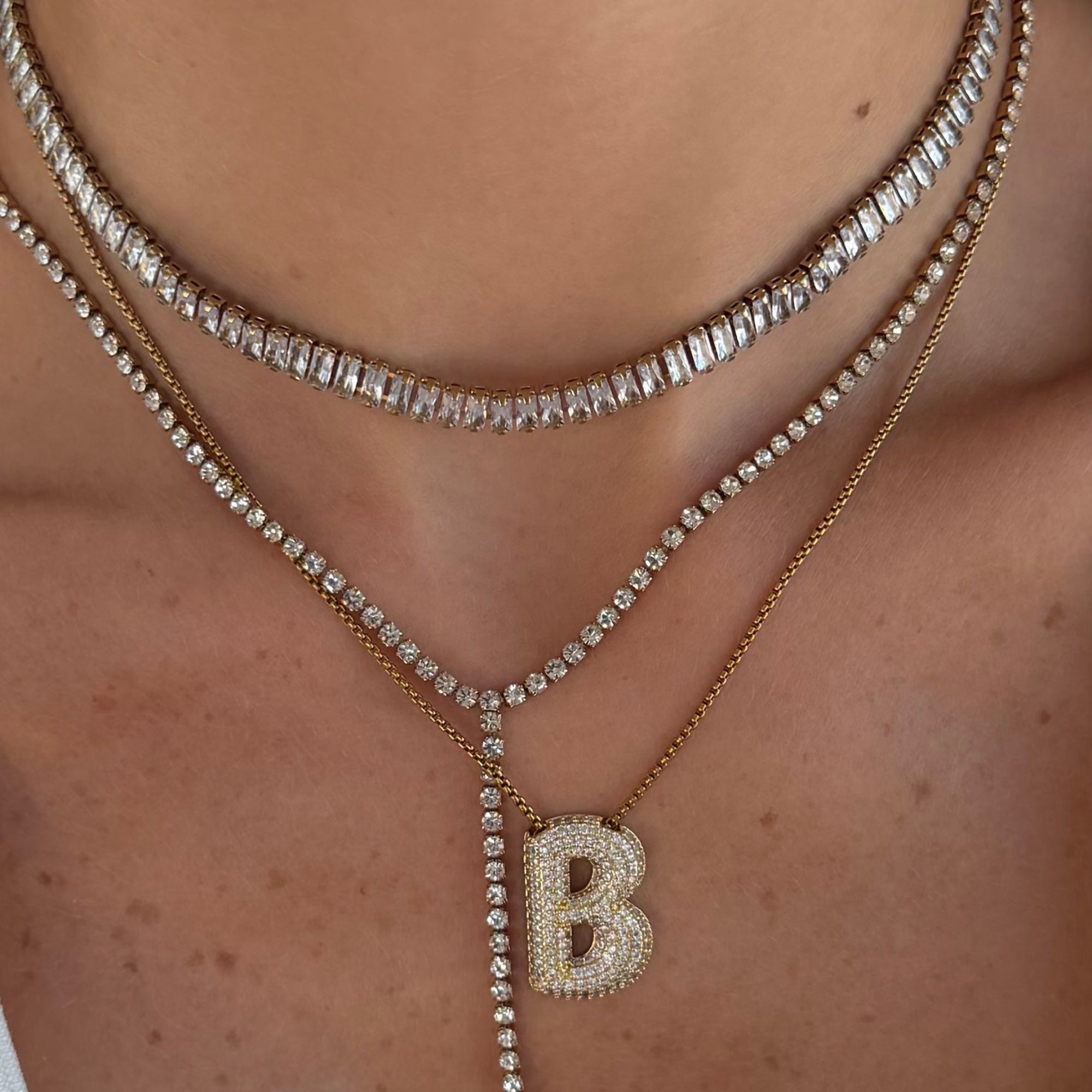 Frost Beam Tennis Choker Necklace - Image 2
