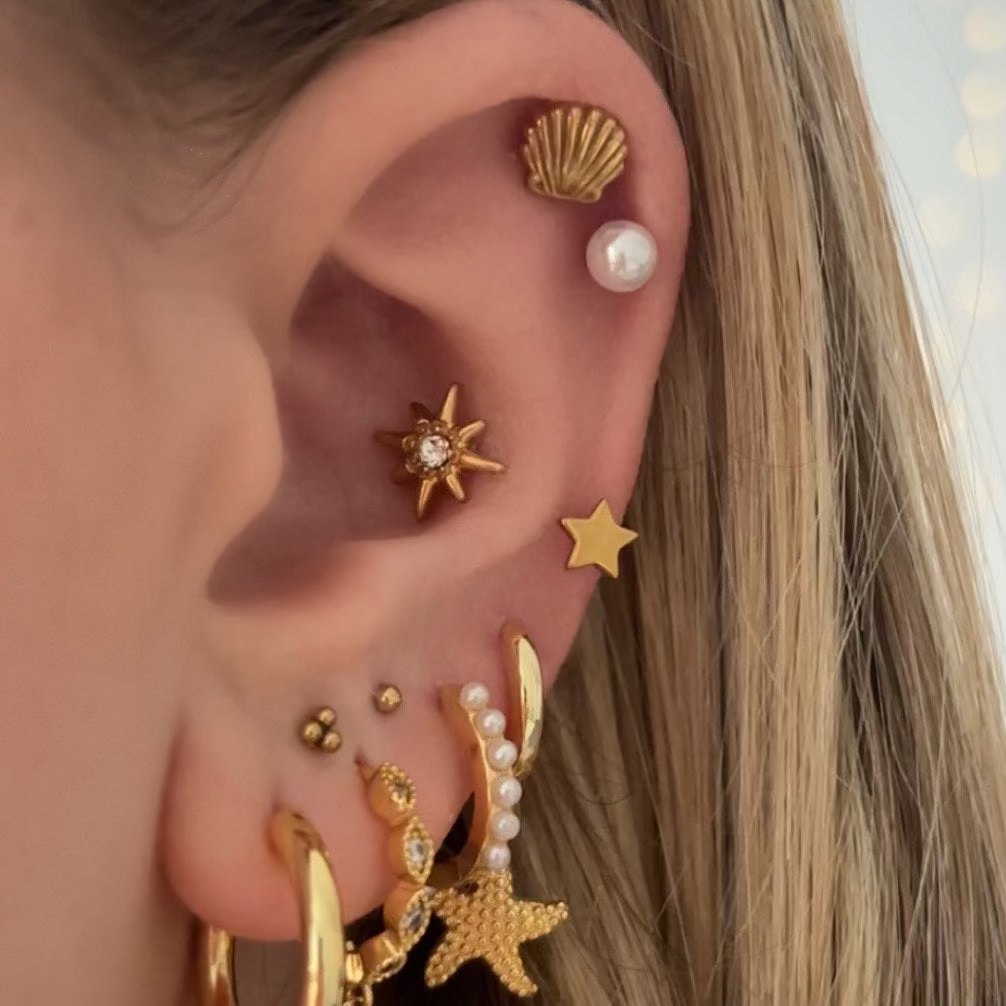 Hey Darling Pearl 3-Piece Flat Back Earrings Set - Image 4